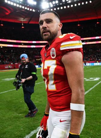 Travis Kelce în timpul jocului său