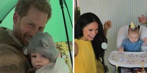 meghan markle și prințul harry cu copiii lor