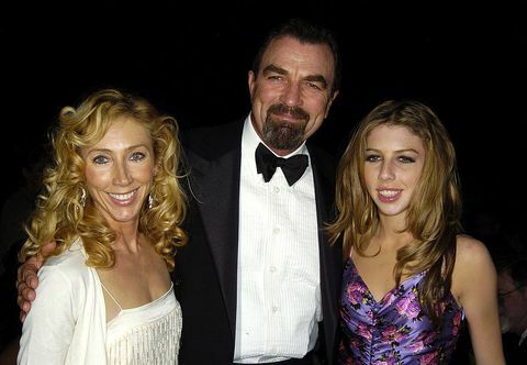 Tom Selleck, Jillie Mack și fiica lor Hannah Selleck în 2004