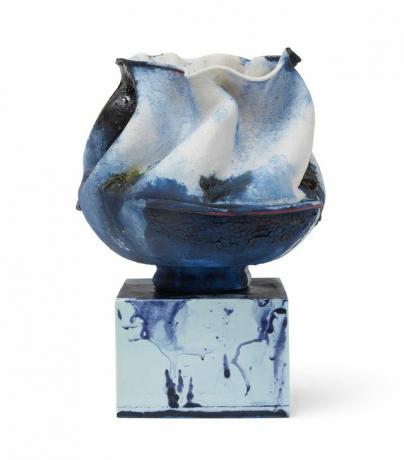 sculptură cinetică kathy butterly blue