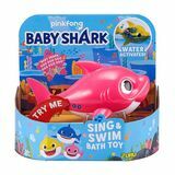 Mămica rechin cântă și înoată baie de jucărie