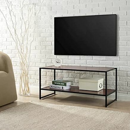 Suport media Garrison cu cadru metalic negru de 40 inch