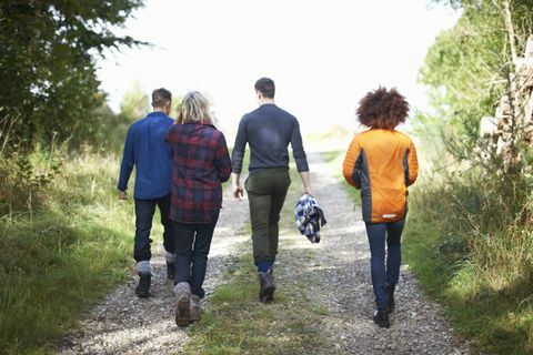 Patru plimbători în mediul rural