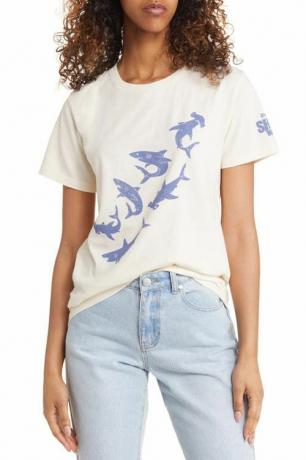 Tricou grafic din bumbac GOLDEN HOUR x Shark Week 