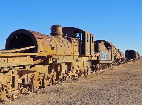 Tren abandonat - Bolivia