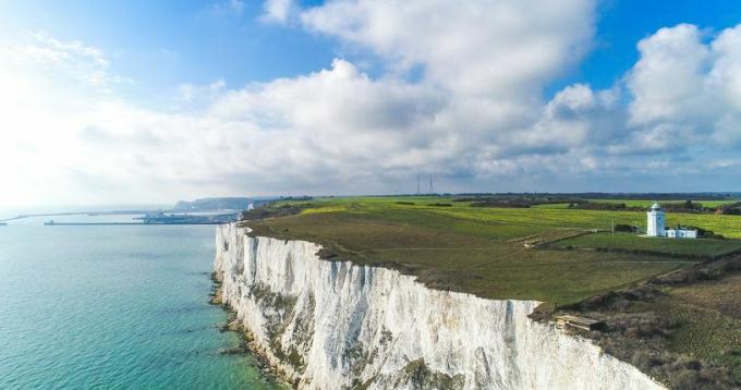 stânci albe din Dover, Kent, Marea Britanie