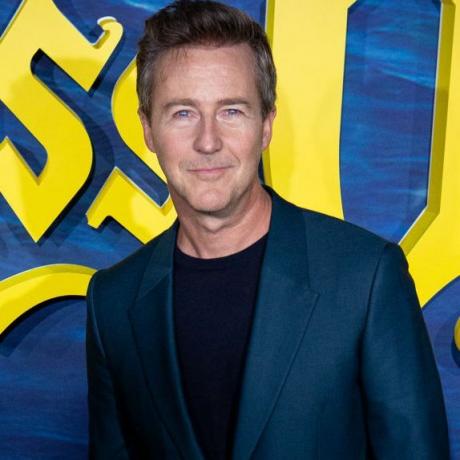 actorul american Edward Norton participă la premiera puñales por la espalda el misterio de glass onion la cinematografele Callao pe 19 octombrie 2022, la Madrid, Spania, fotografie de pablo cuadrawireimage