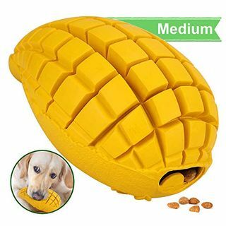 Pet-Fun Medium Mango - Jucărie de mestecat pentru câini, distractivă și durabilă, pentru plictiseală, dozator practic indestructibil, hrănire lentă de lungă durată, jucărie rezistentă pentru dentiție pentru câini de talie medie.