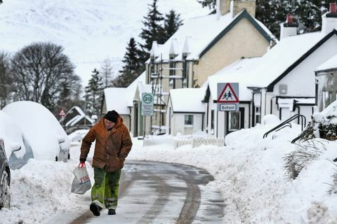 ninsoare în Scoția