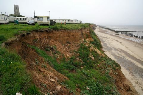 Eroziunea litorală în Norfolk