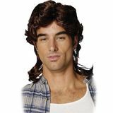 Perucă Mullet maro