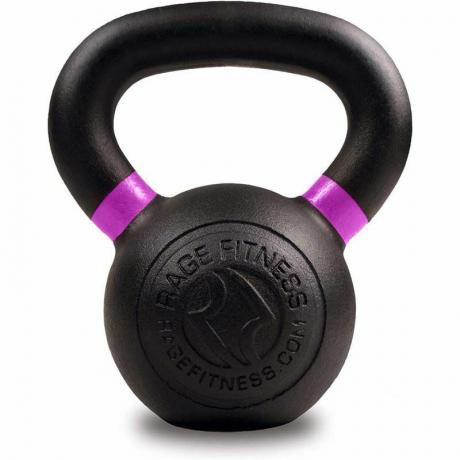 Kettlebell acoperit cu pulbere