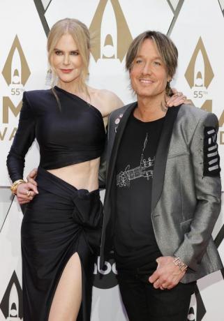 Nashville, Tennessee, 10 noiembrie, Nicole Kidman și Keith Urban participă la cea de-a 55-a ediție anuală a muzicii country premiile asociației la arena Bridgestone pe 10 noiembrie 2021 în Nashville, Tennessee, fotografie de jason imagini kempingetty