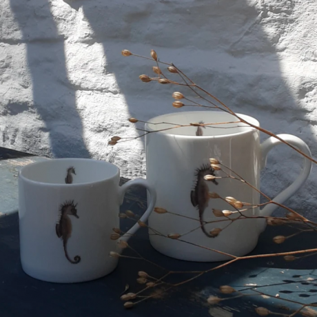 Căni Bone China în Seahorse