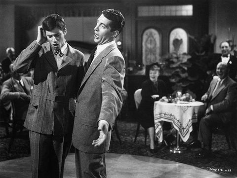 Jerry Lewis și Decan Martin în „Prietenul meu Irma” (1949)