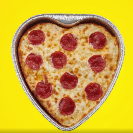 pizza in forma de inima