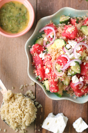 salata de quinoa cu pepene verde