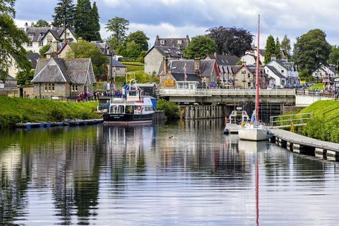 Caledonian Canal din Fort Augustus, Regatul Unit