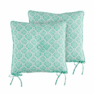 The Pioneer Woman Green Washy Trellis pernă de scaun pentru exterior