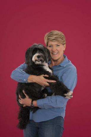 Clare Balding cu câinele ei, Archie