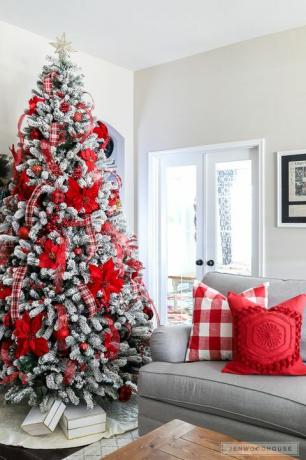 roșii albe de Crăciun decorațiuni 