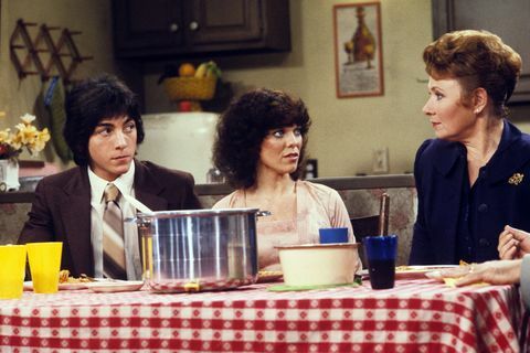 Scott Baio, Erin Moran și Marion Ross în Happy Days, în 1981.