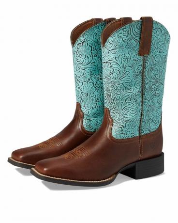 Round Up Wide Square Toe Western Boot