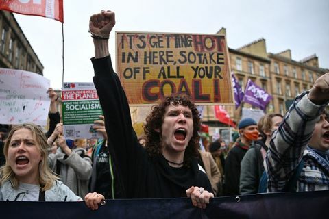 Greta Thunberg protestează împotriva schimbărilor climatice la Glasgow