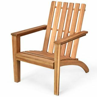 Scaun Adirondack din lemn de salcam 